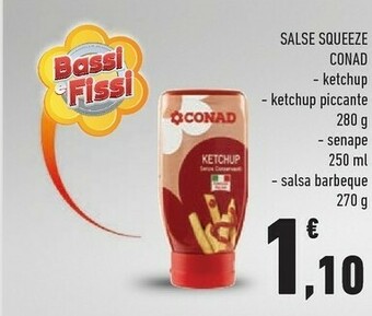 Conad Salse Squeeze Ketchup offerta