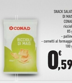 Conad Snack Salati Di Mais offerta