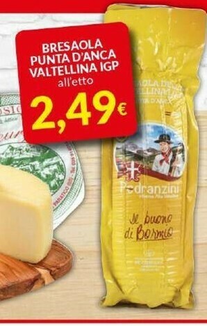 Doro Supermercati Bresaola Punta D'anca Valtellina IGP offerta