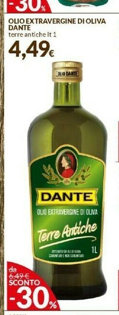 Doro Supermercati Dante Olio Extravergine Di Oliva offerta