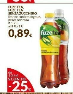 Doro Supermercati Fuze Tea - Pesca Con Una Nota Di Rosa 1250 G(ml) offerta
