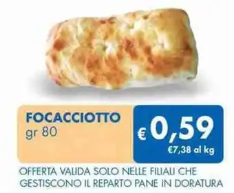 MD Discount Focacciotto 80 gr offerta
