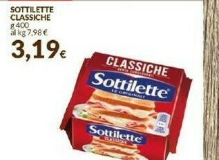 Doro Supermercati Sottilette Classiche offerta