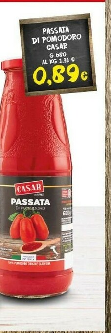 Casar Tomata Passata Di Pomodoro 680 G(ml)