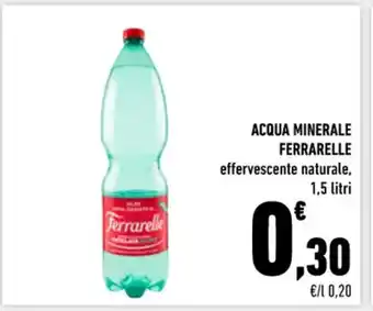 Conad Ferrarelle Acqua Minerale effervescente naturale, 1,5 litri offerta