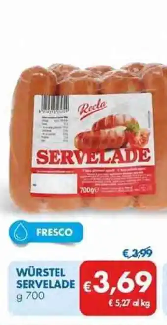 MD Discount Würstel Servelade 700 g offerta