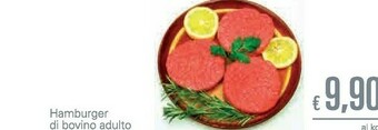 Unes Hamburger Di Bovino Adulto offerta