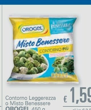 Unes Orogel Contorno Leggerezza O Misto Benessere offerta