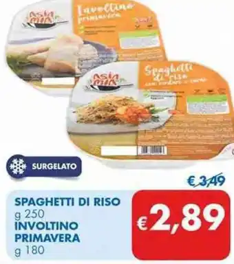 MD Discount Spaghetti di Riso 250 g / Involtino Primavera 180 g offerta