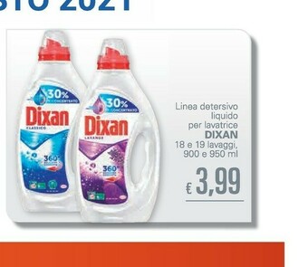 Unes Dixan Linea Detersivo Liquido Per Lavatrice offerta