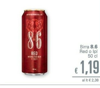 Unes Birra 8.6 Red offerta