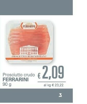 Unes Ferrarini - Prosciutto Crudo 90 G(ml) offerta