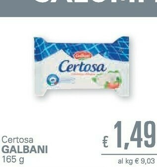 Unes Galbani Certosa 165 G(ml) offerta