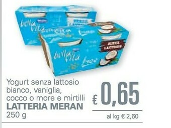 Unes Starbucks Latteria Meran Yogurt Senza Lattosio Bianco offerta