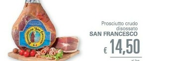 Unes San francesco Prosciutto Crudo Disossato offerta
