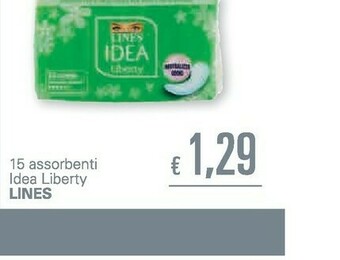 Unes Lines Idea Liberty 15 Assorbenti offerta
