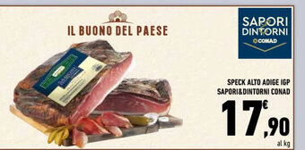 Conad Sapori&Dintorni Conad Speck Alto Adige IGP offerta