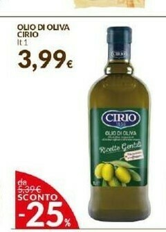 Doro Supermercati Cirio Olio Extra Vergine Di Oliva offerta