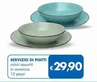 MD Discount Servizio di Piatti 12 pezzi offerta