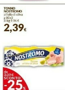 Doro Supermercati Nostromo Tonno All'Olio Di Oliva offerta