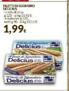 Doro Supermercati Delicius Filetti Di Sgombro Al Naturale offerta