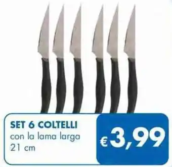 MD Discount Set 6 Coltelli 21 cm offerta