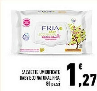 Conad Fria Salviette Umidificate Baby Eco Natural offerta