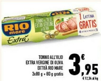 Conad Rio Mare Tonno All'olio Extra Vergine Di Oliva offerta