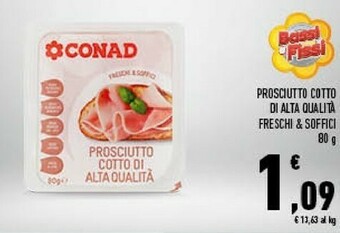 Conad Prosciutto cotto offerta