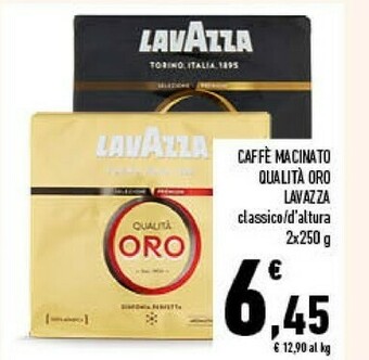 Conad Lavazza Caffè Macinato Qlualità Oro offerta