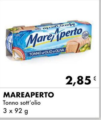 Iper Tosano Mareaperto Tonno sott'olio 3 x 92 g offerta