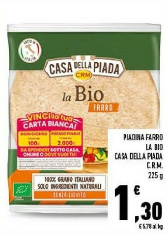 Conad Casa Della Piada Piadina La Bio Farro offerta
