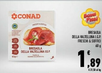 Conad Valtellina Bresaola offerta