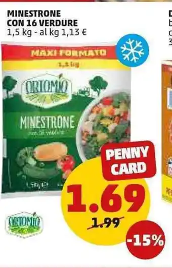 PENNY Minestrone Con 16 Verdure 1,5 kg offerta