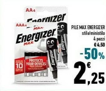 Conad Energizer Pile offerta