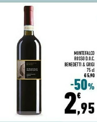 Conad Benedetti & Grigi Montefalco Rosso offerta