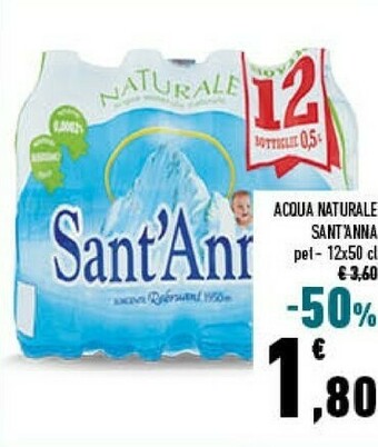 Conad Sant'anna Acqua Minerale Naturale offerta