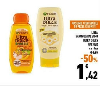 Conad Garnier Linea Shampoo Ultra Dolce offerta