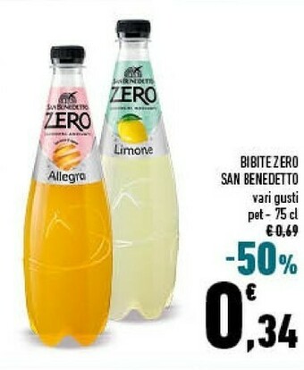 Conad San Benedetto Frutti Rossi Zero 750 G(ml) offerta