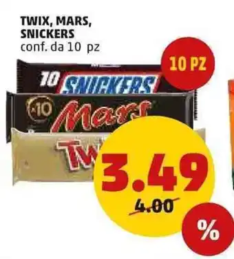 PENNY Twix,Mars Snickers conf.da 10 pz offerta