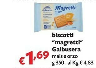 Pam Galbusera Magretti Frollino Con Gocce Di Cioccolato offerta