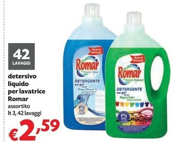 Pam Romar Detersivo Liquido Per Lavatrice offerta