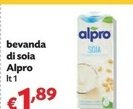 Pam Alpro Bvanda Di Soia offerta