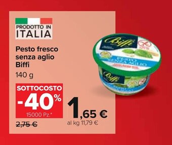 Biffi Pesto fresco senza aglio 140 g