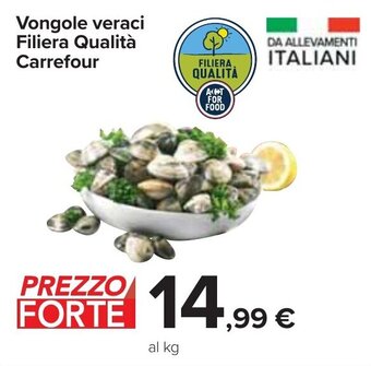 Carrefour Carrefour Vongole veraci Filiera Qualità offerta