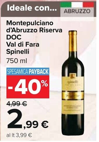 Val di Fara Spinelli Montepulciano d'Abruzzo Riserva DOC 750 ml