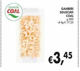 Coal City Gamberi sgusciati coal offerta