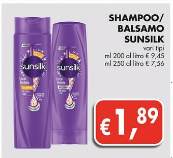 Coal City Shampoo/balsamo sunsilk offerta
