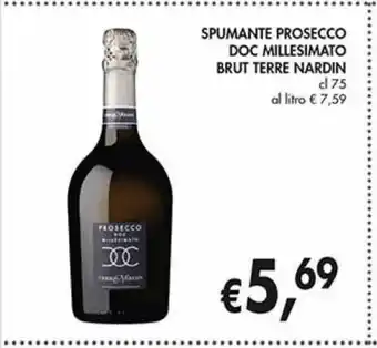 Coal City Spumante prosecco doc millesimato brut terre nardin offerta