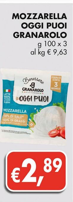 Coal City Mozzarella oggi puoi granarolo offerta